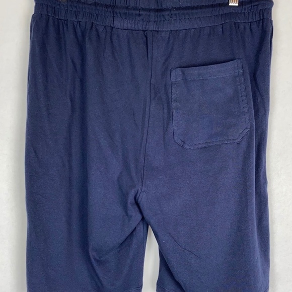 NWT Slate & Stone Navy Blue Pull On Drawstring Cotton Athletic Shorts Medium NEW - Picture 3 of 6